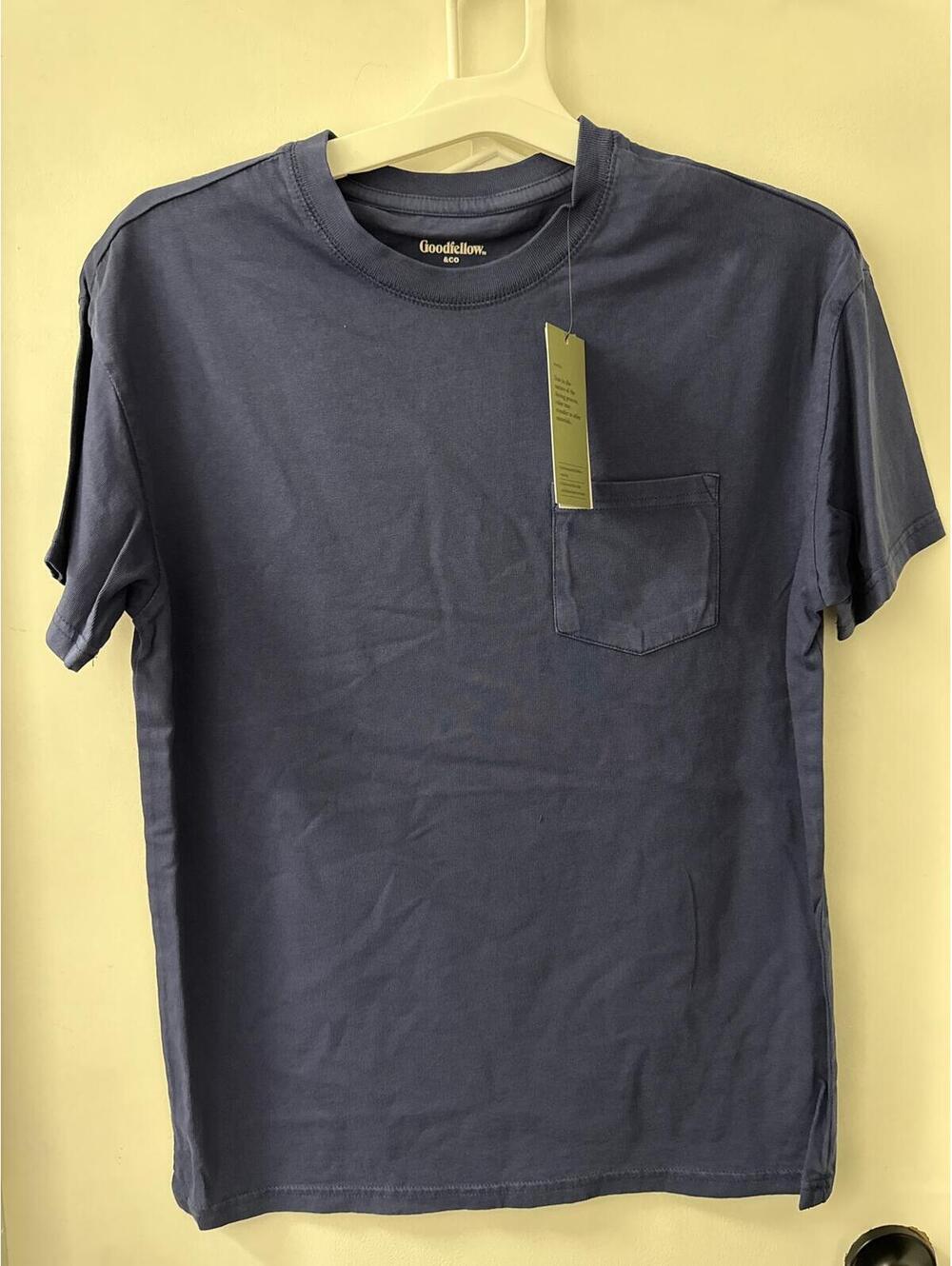 Goodfellow & Co Relaxed Fit Pocket T-Shirt Navy Blue Men's Size S New With Tags